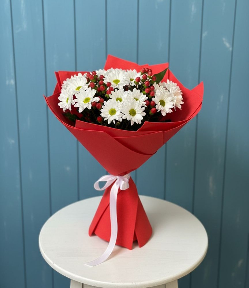 Букет цветов из: Хризантемы в Княгинино