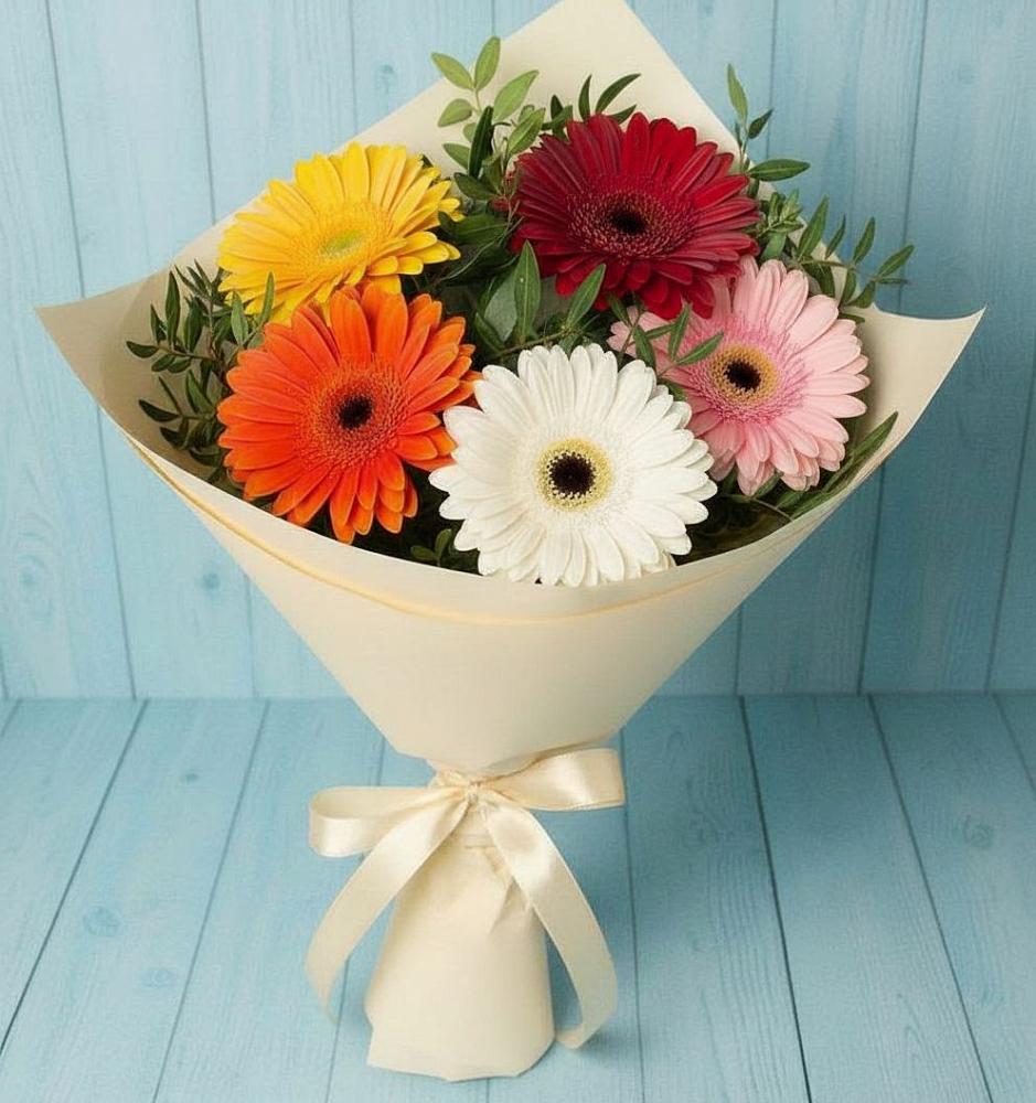 Букет цветов из: Герберы в Княгинино