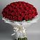 Букет 101 Красная роза Блэк Мэджик в Княгинино