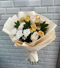 Букет цветов из:  Розы и Хризантемы #REPLACE_PRED# Княгинино