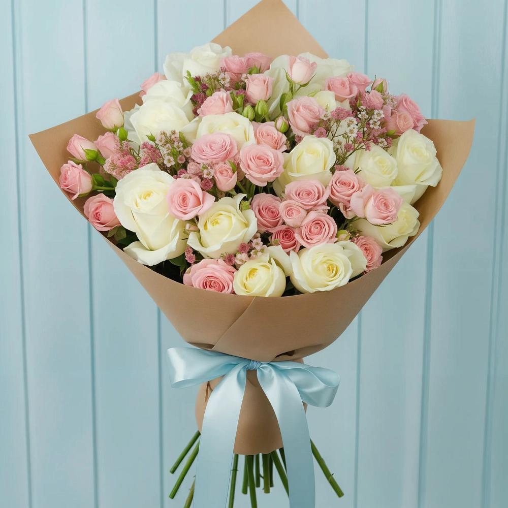 Букет цветов из: Розы в Княгинино