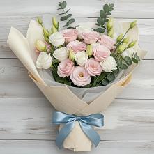 Букет цветов из:  Лизиантусы в Княгинино