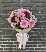 Букет цветов из:  Герберы и Хризантемы в Княгинино