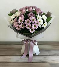Букет цветов из:  Хризантемы и Розы #REPLACE_PRED# Княгинино