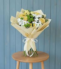 Букет цветов из:  Хризантемы и Розы в Княгинино