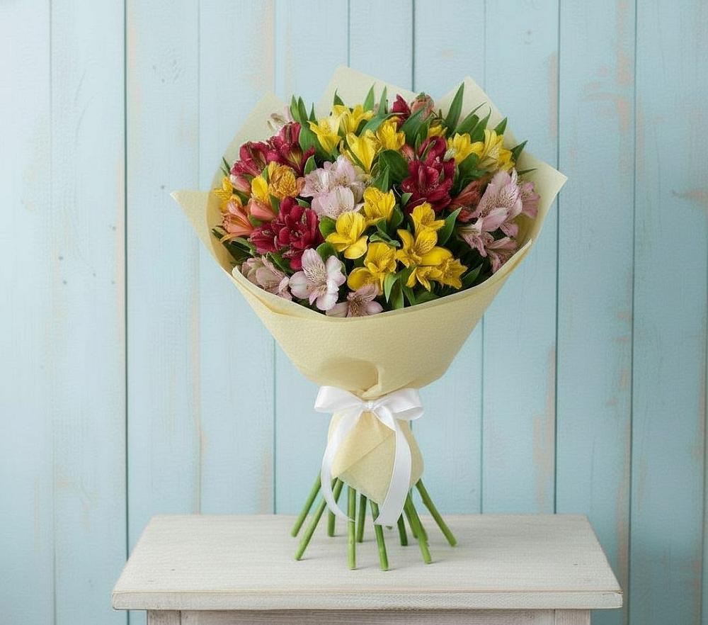 Букет цветов из: Альстромерии в Княгинино