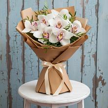 Букет цветов из:  Орхидеи и Розы в Княгинино